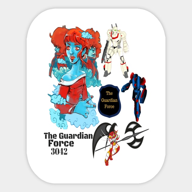 The Guardian Force Sticker by Smartguy11